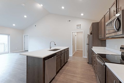 Floor plan for 2 beds, 2 baths, 1038 sqft