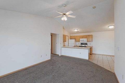 Floor plan for 3 beds, 2 baths, 1300 sqft