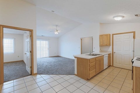 Floor plan for 3 beds, 2 baths, 1410 sqft