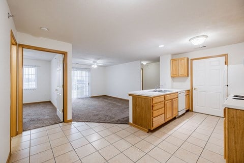 Floor plan for 3 beds, 2 baths, 1228 sqft