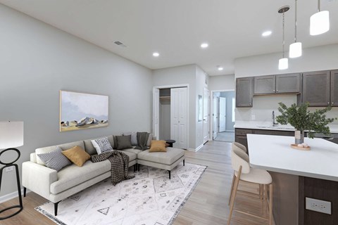 Floor plan for 1 bed, 1 bath, 632 sqft