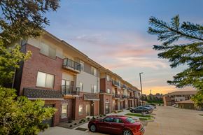 Lincoln apartment for rent - Timberline Building Exteriors at Dusk