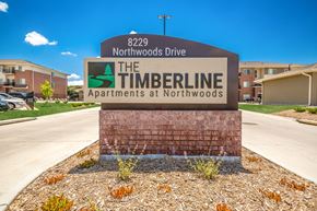 Lincoln apartment for rent - The Timberline Apartments at Northwoods Entrance Sign