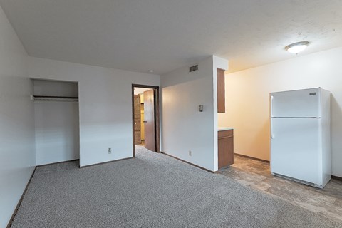 Floor plan for 1 bed, 1 bath, 521 sqft