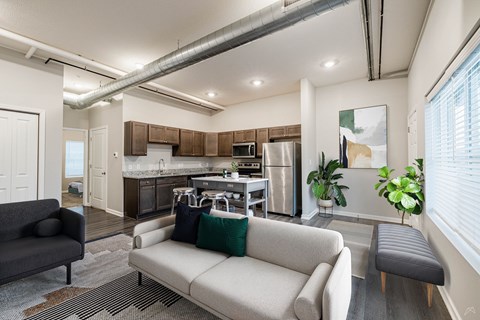 Floor plan for 1 bed, 1 bath, 674 sqft