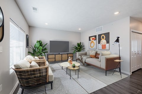 Floor plan for 2 beds, 1 bath, 964 sqft