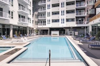 Resort style swimming pool