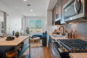 Gardena apartment for rent - Modern kitchen with stainless steel appliances and island