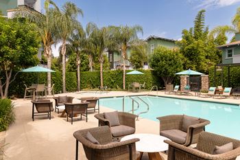 Resort style pool and spa