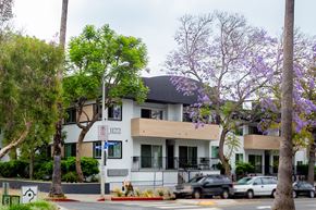 West Hollywood apartment for rent - Exterior with unit patios and trees around property