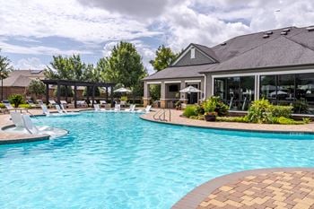 A large outdoor swimming pool