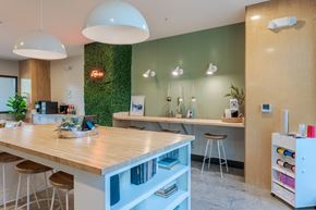 Indianapolis apartment for rent - Clubhouse Kitchen at Edge 35 Apartments, Indianapolis, IN