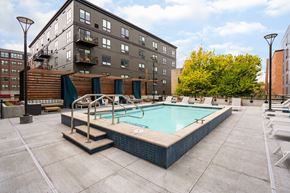 Minneapolis apartment for rent - Pool and Sun Deck Area at Marquee, Minneapolis, MN, 55403