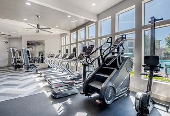 Fitness center with updated equipment