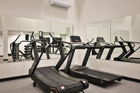 Eugene apartment for rent - a row of treadmills and other exercise equipment in a gym