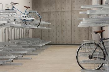 Controlled access bike storage and tuning station