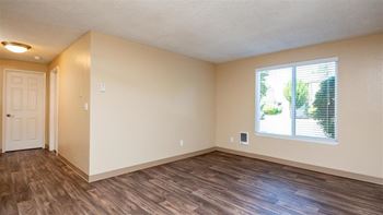 Vinyl plank flooring in select homes