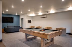 Everett apartment for rent - a games room with a pool table and a tv
