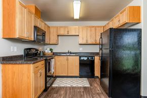 Battle Ground apartment for rent - Kitchen with ample cabinets and storage, plentiful countertop space