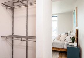 Vancouver apartment for rent - Alfa closet shelving in walk-in closet
