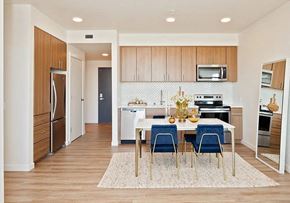 Vancouver apartment for rent - Interior of one bedroom with dining room and kitchen area