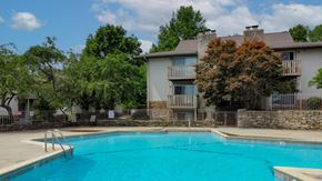 Overland Park apartment for rent - our apartments have a large swimming pool in front of our building