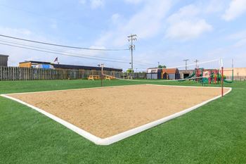 Volleyball court access