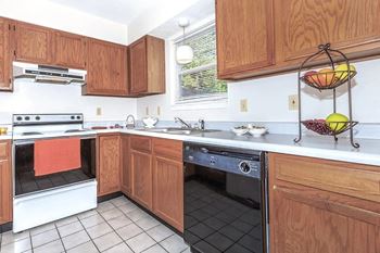 Full-size kitchens with dishwashers