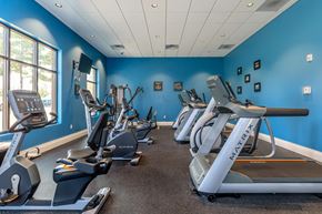Lafayette apartment for rent - A gym with treadmills and elliptical machines.