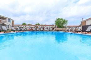 West Lafayette apartment for rent - A large swimming pool in a residential area.