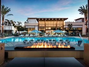 San Diego apartment for rent - Pool With Firepit Lounge View at The Hub, San Diego