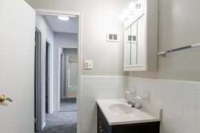 Feasterville-Trevose apartment for rent - A bathroom with a sink and mirror.