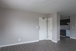 Philadelphia apartment for rent - A room with a white door and a grey floor.