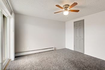 Carpeted bedroom