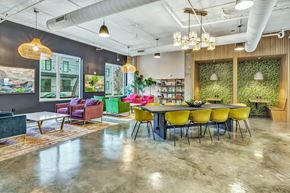 Bridgeport apartment for rent - a dining room with a table and chairs in a lobby