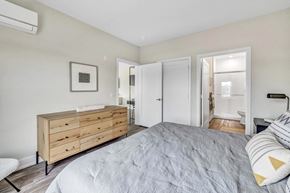 Bridgeport apartment for rent - a bedroom with a bed and a dresser
