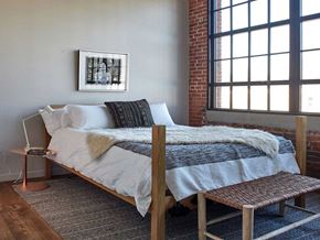 Norwalk apartment for rent - a bedroom with a bed and a window