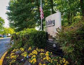 Laurel apartment for rent - Ashley Apartments Entry Signage Corner Close Photo