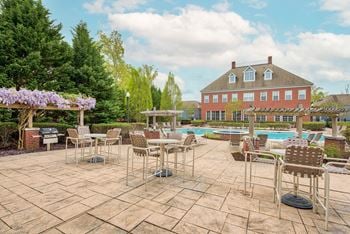 Expansive sparkling resort style pool