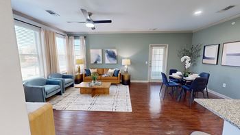 Hardwood flooring throughout