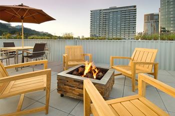 Rooftop lounge