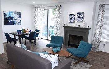 Fireplace in living room