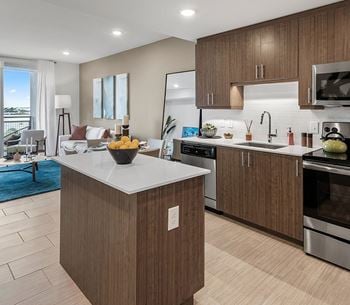 Porcelain tile flooring