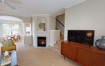 Fireplace in living room