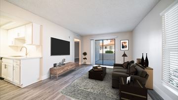 Scottsdale apartment for rent - a living room with a couch and a tv