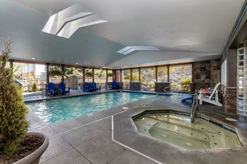 Resort-style year round pool and spa
