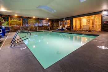 Resort-style year round pool and spa