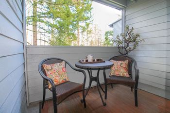 Private patios*