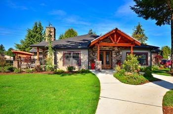 Lush landscaping