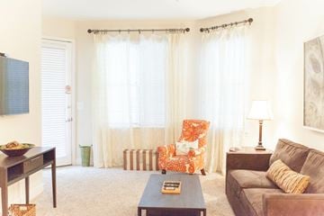 Newport News apartment for rent - a living room with a couch and a chair